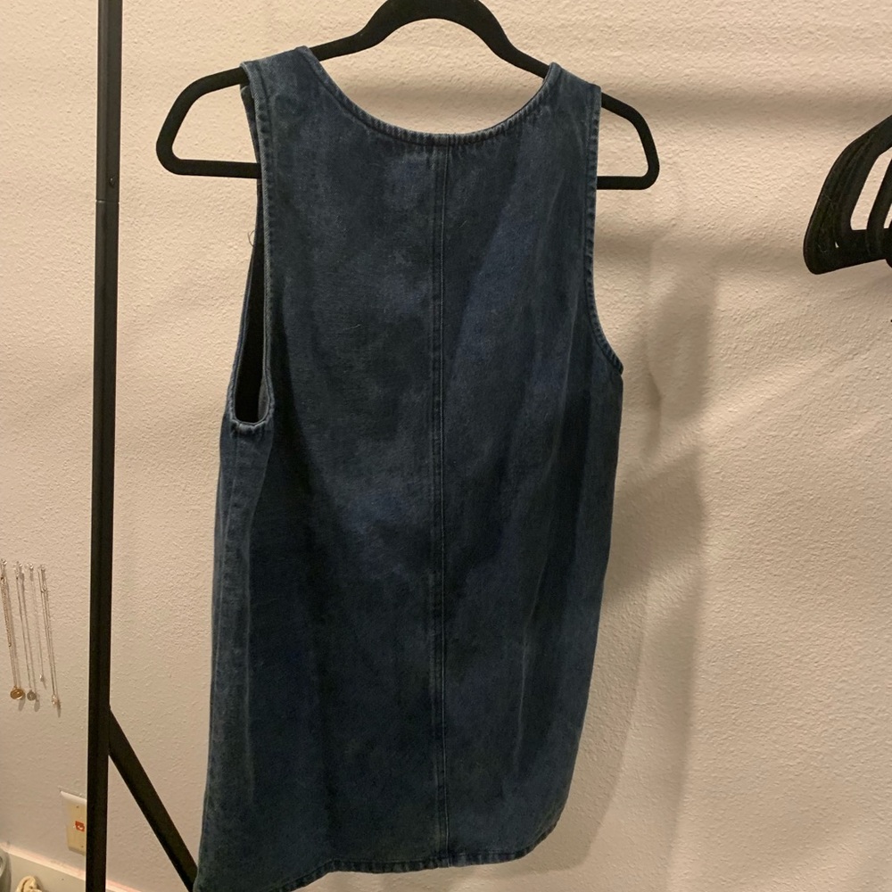 Denim overall dress